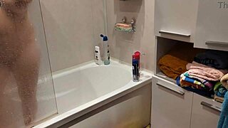 Caught her naked in the bathroom showering