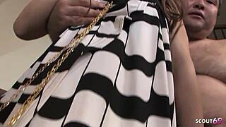 Shy Japanese Teen Seduces Ugly Old Men Group Creampie Orgy