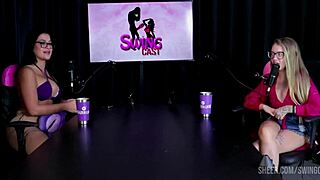 Novinha virgin swing casting with Tifany Rocha in sheer red lingerie compilation