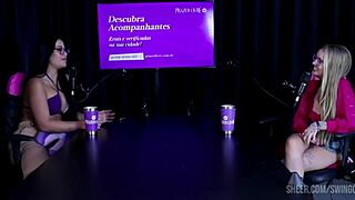 Novinha virgin swing casting with Tifany Rocha in sheer red lingerie compilation