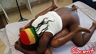 Hot couple moans passionately fucking wet pussy missionary style