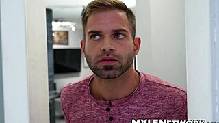 lolly catches lazy nicky stealing, forces him to LICK PUSSY rimjob and fuck her hard