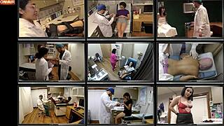 Lotus lains spreads ass in latex gloves for patient pov exam