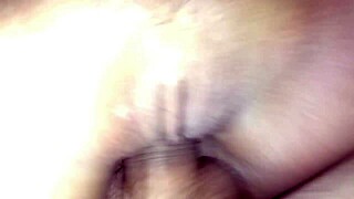 shaved tight wet pussy creampied hard in amateur fuck