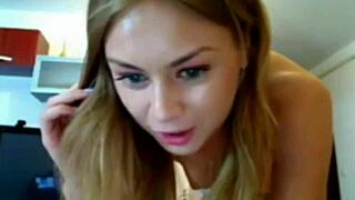 Cute Webcam Blonde Teases Rough Anal Humiliation