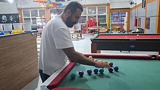 she lost the pool game and took MONSTER COCK creampie DOGGYSTYLE on the street