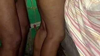 brunette neighbor's wet big ass fucked doggystyle behind husband's back