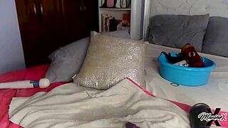 maxine x squirts on huge 24-inch dildo 💦