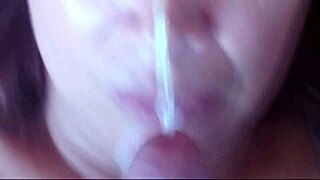 Hairy Mature Wife Swallows Four Massive Cum Loads