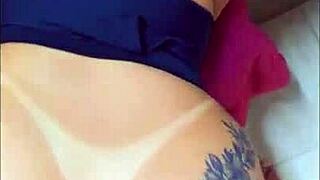 naughty wife outfucks husband in see-through sheer temptation