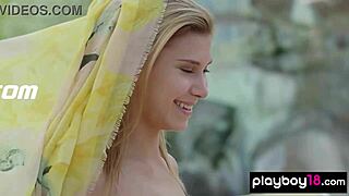 czech milf anetta seduces teen gf emily outdoors nude