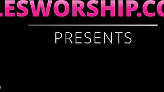 Amateur Lesbians Flash Lingerie In Park