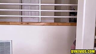 lesbian teacher strapons young brunette in music room?