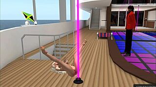 kassie cameltoe lapdance leads to deepthroat anal in polish nightclub