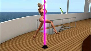 kassie cameltoe lapdance leads to deepthroat anal in polish nightclub