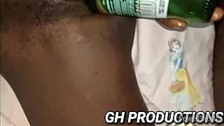 yo check this bottle stuffing yaa yaas pussy and ass at the club