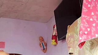 i'm in my tall skinny neighbor's room sniffing panties and cumming hard on her ass worship spot