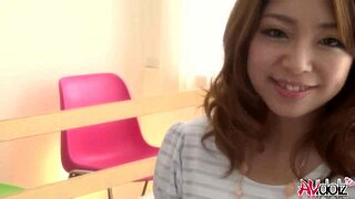 japanese brunette mirei oomori's wet trimmed pussy rides cowgirl uncensored 😘💦