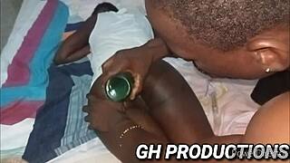 yo check this bottle stuffing yaa yaas pussy and ass at the club