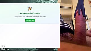 Powerful 19cm fat cock endures endless workout tease!