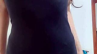 Secretary sneaks seduction into boss's video call meeting