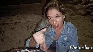 while cuck plays soccer i beach fuck his hotwife bareback deepthroat
