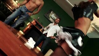 oh rachel roxxx takes it from behind till cum on pierced nipples...