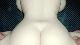 mandy bounces her butt on me