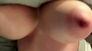 italian milf artemisia love flashes bounces big natural tits close up