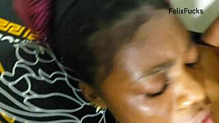 chidinma and friend drip wet fucking hard at home