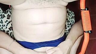 feels so deep this huge cock and my cum sprays out