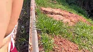 asked highway prostitute her price for fuck she gave it free and dragged me to woods for outdoor pounding! 🌳🍆😏💦