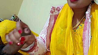 Desi maid gives dirty talk blowjob first time fuck