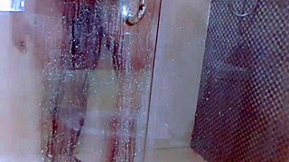 me n hot hubby fuckin wild in steamy shower