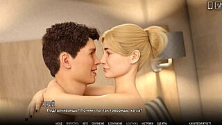 Nerd girlfriend slurps cock before wild pussy ride?