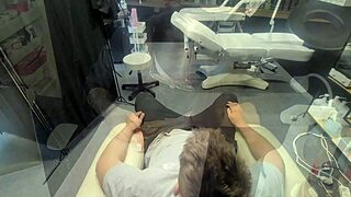 manicurist skips nails grabs dick for deep blowjob