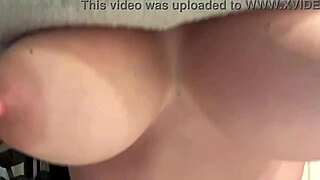 italian milf artemisia love flashes bounces big natural tits close up