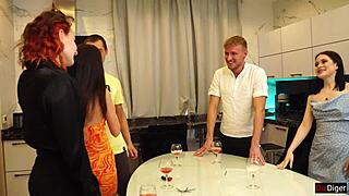 students party new years eve group fuck cowgirl blowjobs cumshots 🎉🍆💦