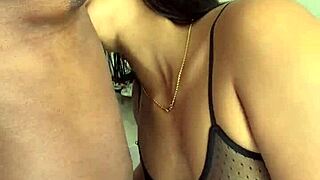cute latina gf licks sucks puffy nipples nonstop