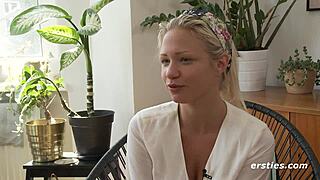 aww gabi's cute shaved pussy vibes so intimate, fall for her!