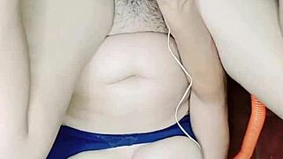 feels so deep this huge cock and my cum sprays out