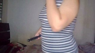 I'm so horny with this vibrator stuffed in my wet pussy, dying for a hard dick pounding