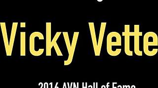 Vicky Vette's Big Boobs Drip as She Cums on Dildo