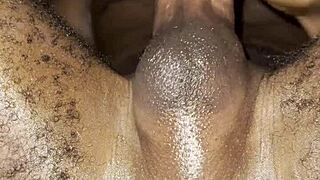 skinny black teen pussy wrecked by monster cock toy 😈🔥