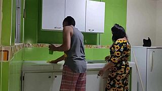 brunette begs sneaky fuck beside clueless partner room