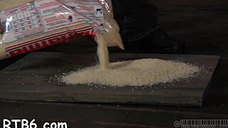 Pussy shaved smooth, get punished hard in bdsm couple domination 😈