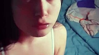 Slutty Glasses Latina Girlfriend Gives Excellent Deep Blowjobs