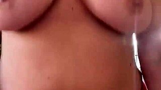 My dirty talk with huge tits chick jerk off