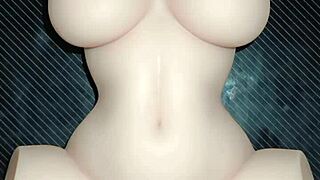 mandy bounces her butt on me