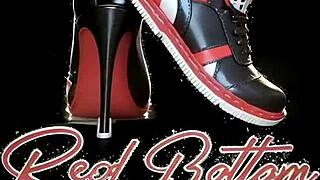 Granny devours pizza boy's fat cock with her huge tits out in sloppy mature blowjob frenzy!